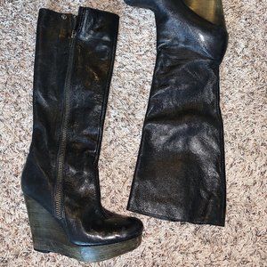 Coach Heeled Leather Boots